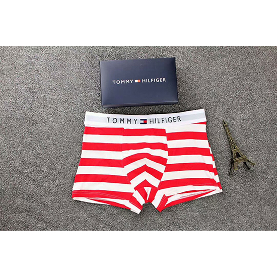 Boxer Tommy Hombre Rayas Blanco Rojo